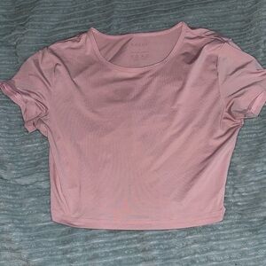Bubble Gum Pink Crop Top T-Shirt